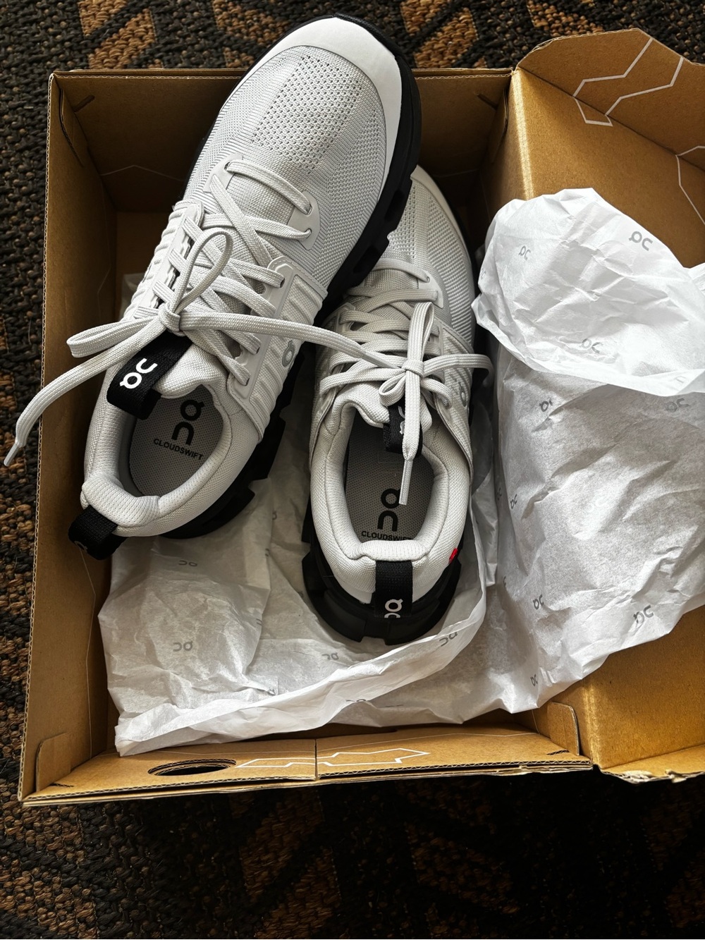 On Running Cloudmonster Men’s Women’s/youth Sneakers - White with Black Accents